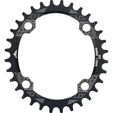 Plateau ovale en alliage d'aluminium 34T pour vélo mono-vitesse, BCD 104mm, pignon de chaîne vélo. (1/5)