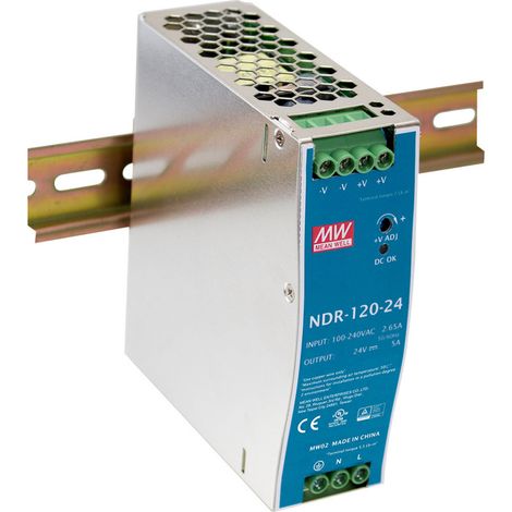 Mean Well NDR-120-48 Hutschienen-Netzteil (DIN-Rail)  48 V/DC 2.5 A 120 W Anzahl Ausgänge:1 x  Inhal