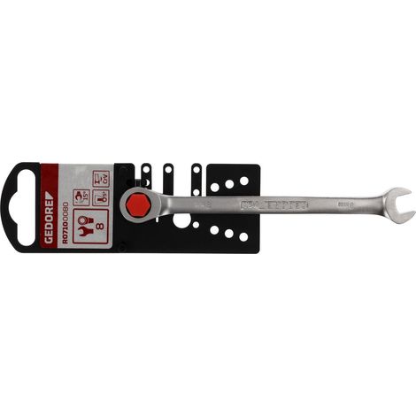 Gedore RED 3300828 Llave mixta de carraca 8 mm plateada (1/4)