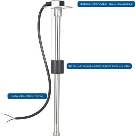 Sonde de niveau de carburant marine pour bateau, sonde de niveau de carburant/eau, en acier inoxydable, 240-33 ohms, pour bateau, voiture, camion et camping-car.