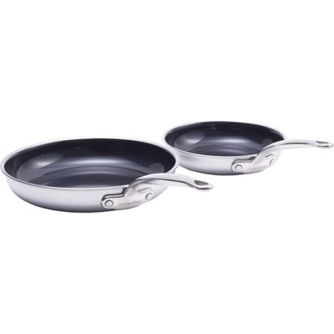 GreenPan Premiere Bratfpannenset 2-tlg., 20+28cm Edelstahl