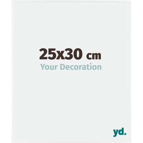 yd. - Cadre photo 25x30 - Blanc Brillant - Plastique - Evry