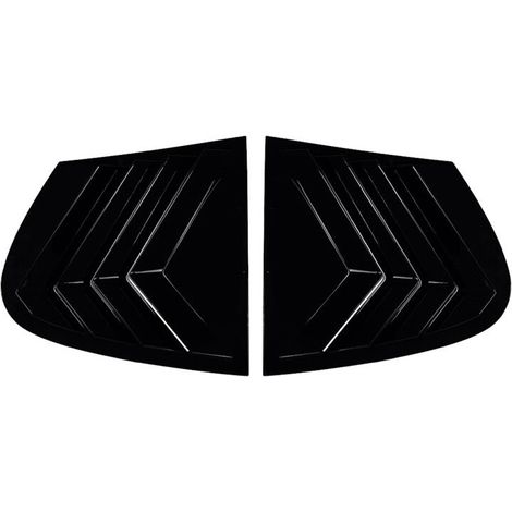 Dreieckiger Heckscheibenschutz für BMW 1er E87 (Modelle 2005-2011), glänzend schwarz.