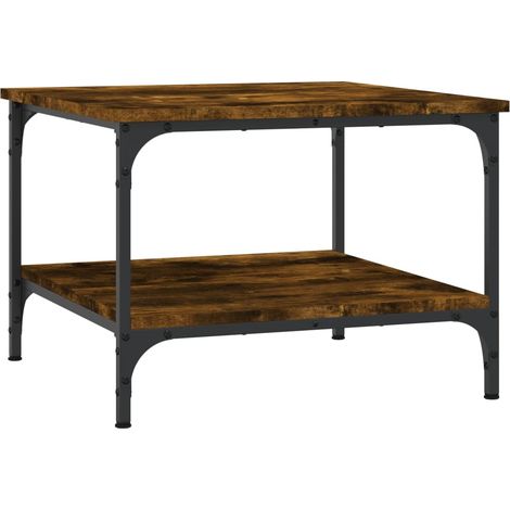 vidaXL Tavolino da Salotto Rovere Fumo 55x55x40cm in Legno Multistrato (1/5)