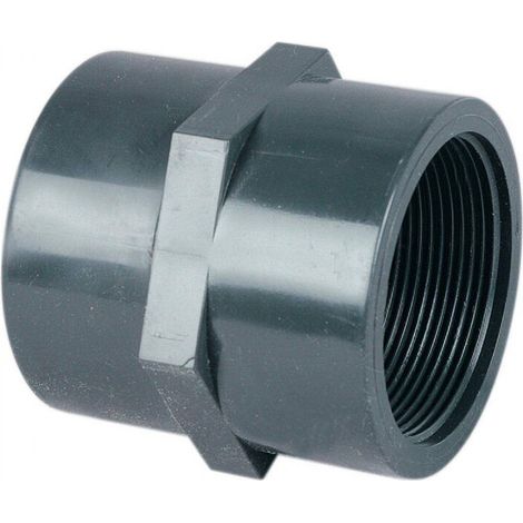 Manchon mixte PVC pression femelle/taraudée 50 x 1 1/2" - Fitt - Manchon mixte PVC pression femelle/taraudée 50 x 1 1/2" - Fitt (1/4)