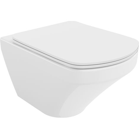 Mexen Vito cuvette WC Rimless avec abattant à descente lente slim, duroplast, blanc brillant - 30174000 (1/5)