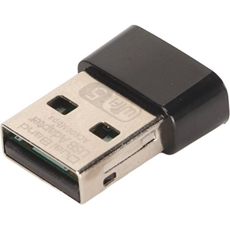 Adaptateur WiFi USB 2.0 2.4G 5G double bande 600 Mbps, récepteur de signal pour ordinateur portable (1/4)