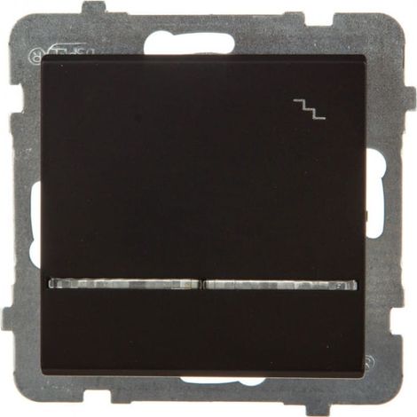 Interruptor de escalera Sonata con iluminaci贸n, negro met谩lico 艁P-3RS/m/33