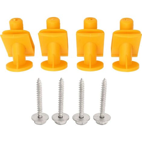 8PCS Agrafe de Fixation de Soubassement Moteur A0019913970 Jaune Clip de Montage de Cale de Protection pour Smart Fortwo W450 W451 (1/5)