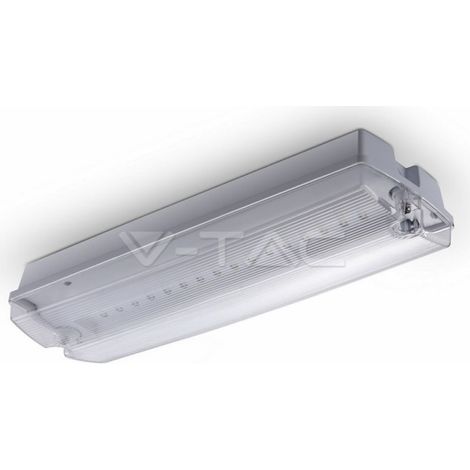 Plafoniera Lampada Di Emergenza Led SA e SE Montaggio A Plafone 3W Autonomia 3 Ore 6000K IP65 Interno Esterno SKU-83111 (1/2)