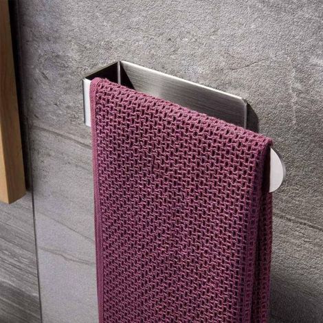 [NEVER USED] Non-perforated towel rack Bathroom towel rack Self-adhesive kitchen towel rack Hand towel rack Household items, 23 cm Stainless steel