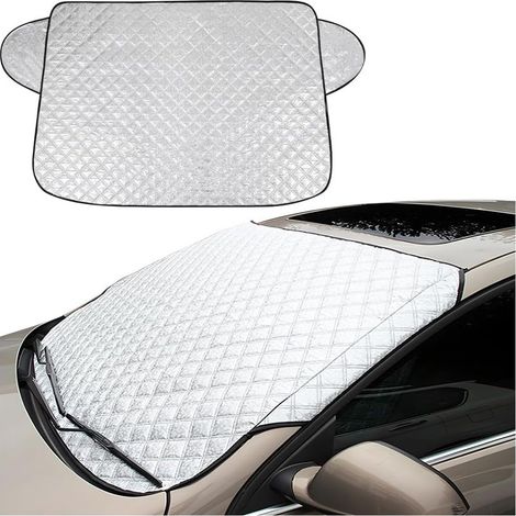 Housse de pare-brise de voiture, réfléchissante UV, pare-soleil pliable, protection universelle contre le gel, la neige et la glace (100 x 147 cm) (1/5)
