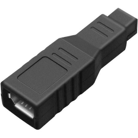 Adaptateur FireWire IEEE 1394 Type A 400 (6 broches femelle) vers Type B 800 (9 broches)