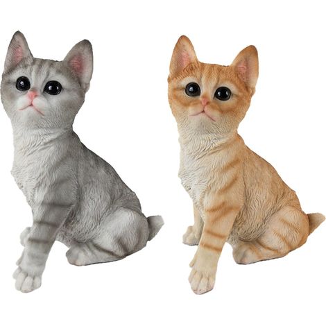 Katzenfigur 2 Einheiten für Heimdekoration und perfektes Geschenk