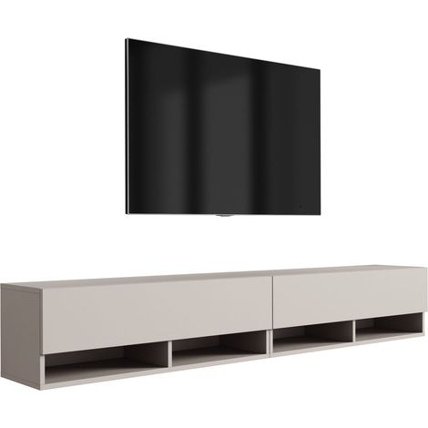 Meuble TV : (2 x 100) Cachemire, 200 × 32 × 34 cm (1/5)