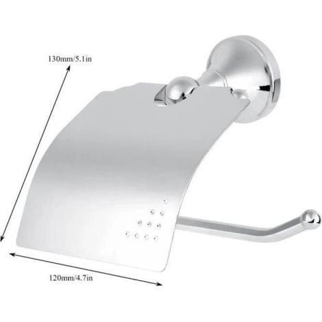 Porte-serviettes en papier chromé rouleau papier hygiénique accessoires rack rangement suspendus (1/4)