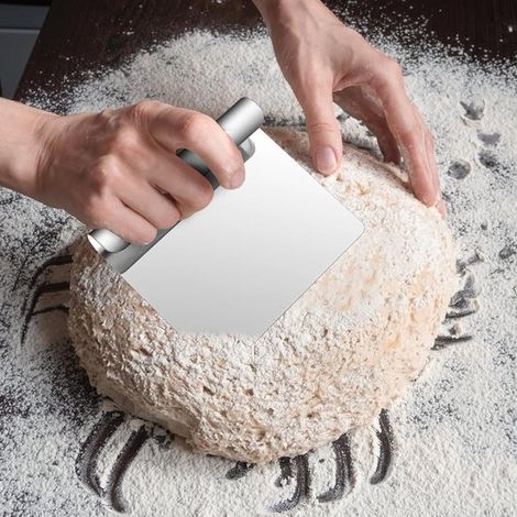 Spatule en acier inoxydable – Pour légumes et pâte – Cuisson et pâtisserie – Ustensile de cuisine (1/5)
