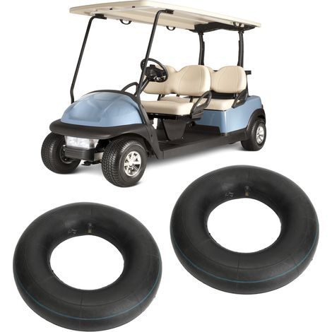Lot de 2 chambres à air 13x5.00-6 adaptées aux karts, motos tout-terrain, quads, tracteurs de jardin, remorques tondeuses et diables (livrées sans air). (1/5)