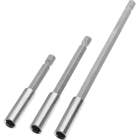 Porte-embouts magnétiques 3 pièces 60-150mm, pour perceuse et visseuse, hexagone (1/5)