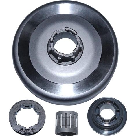 Tambour d'embrayage 3/8" 7T avec kit de pignon à engrenage et roulement pour tronçonneuse Husqvarna 181 281 288 281XP 288XP 503625903 (1/5)
