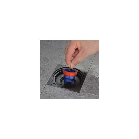 Siphon de douche 5,3 x 5,3 cm – Caoutchouc souple TPR – Anti-odeur et anti-refoulement – Drainage rapide et autonettoyant (1/5)
