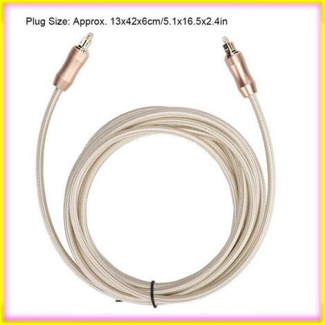 keenso Câble audio 3 Meters SPDIF For Toslink Optical Fiber Square Port Cable For Power A NEW video fixation 3 mètres (1/5)