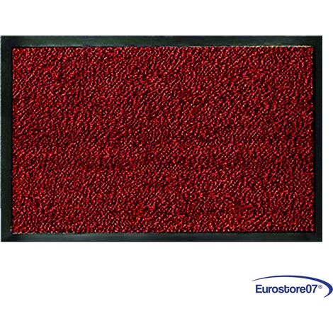 Zerbino mangiasporco rosso fondo antiscivolo spessore mm.9 - cm.40x60 (1/4)