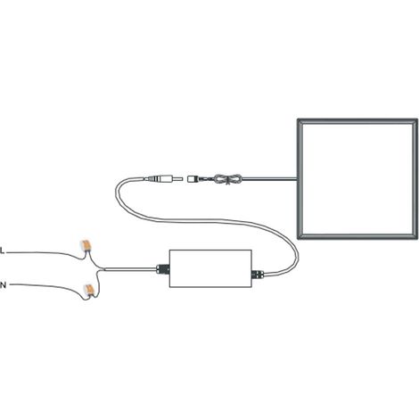 Europalamp – Pack de 12 dalles LED 1200x300mm 40W blanc neutre 4000K – Flux lumineux 3600 lm – Installation en faux plafond ou suspendue