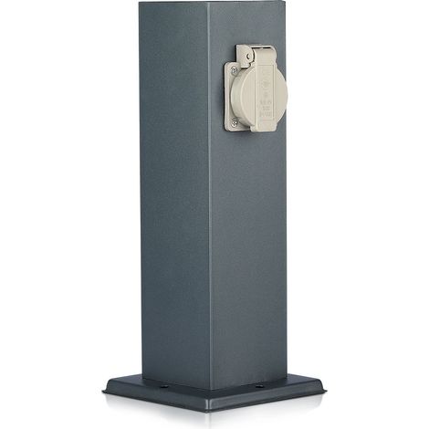 2-fach Steck Dosen Säule Garten Energie Verteiler Terrassen Außen Strom Versorger V-Tac 8820 (1/5)