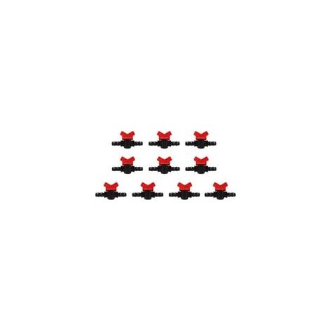 10 PCs Robinet de Jardin en Plastique PE Tuyau Valve Irrigation Pipe Valve Switch Arrosage Fournitures de Jardin 16mm x 16mm-Crezuo