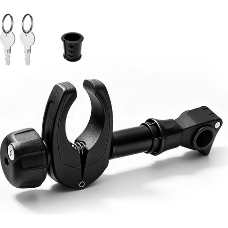 Porte-vélo de Montage sur Cadre, Bras de Support pour 1er vélo, Porte-vélo avec Attache pour vélo, Fermeture sécurisée et antivol Lors des déplacements. (25cm Longueur) (1/5)