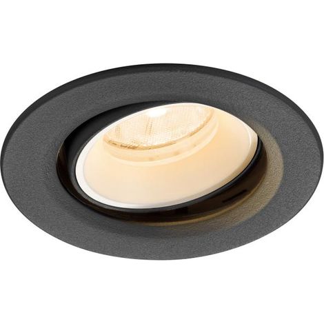 Spot encastré NUMINOS® MOVE XS intérieur 2700 K 20° IP20 rond noir /blanc - SLV - 1009326