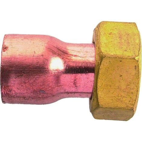 Raccord fer-cuivre 2 pièces douille cuivre 359GCL - 1/2" - 16 mm - DUMONT