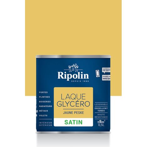 Laque Glycéro Ripolin Satin Jaune peske 0,5 L