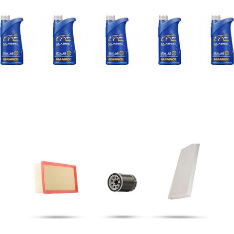 Kit tagliando 3 FILTRI e 5L OLIO compatibile con Fiat Ulysse II 3.0 6v 150kw dal 2002 al 2011 (1/4)