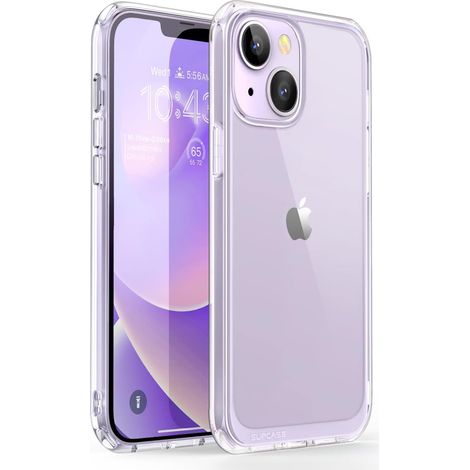 CUSTODIA PER APPLE IPHONE 14 Plus SILICONE TRASPARENTE RINFORZATO A2886 A2632 (1/5)