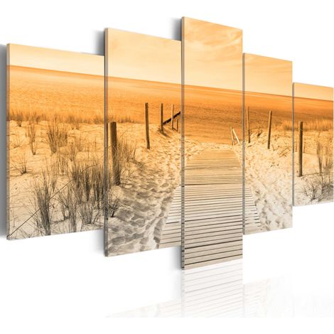 Quadro - Spiaggia marrone - 200x100 (1/4)