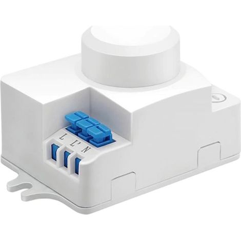 Sensore di movimento a microonde uso interno radar 220-240V rilevatore da 1 a 8 metri sensore di movimento a microonde uso interno radar rilevamento 360° (1/3)