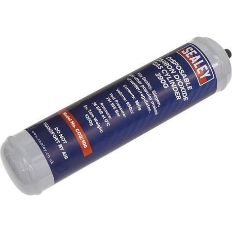 Sealey Gas Cylinder Disposable Carbon Dioxide 390g CO2/100 (1/2)