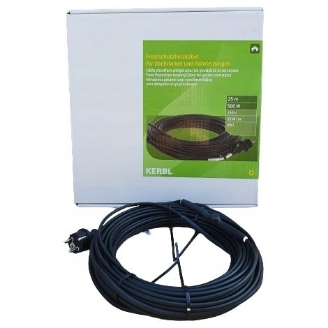 Cavo riscaldante kerbl heating cable 500W 25m termostato (1/2)