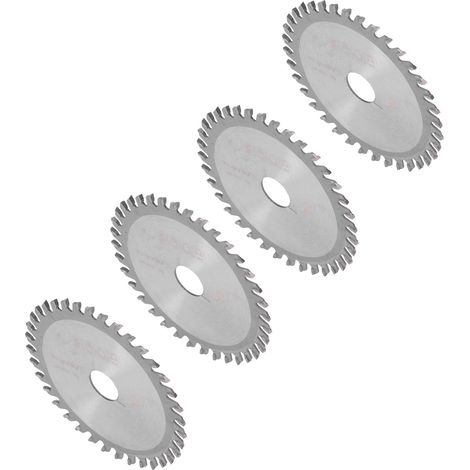 Kit de 4 lames de scie circulaire en carbure cémenté, 36 dents, pour la coupe du bois et du plastique (1/5)