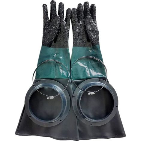 Gants de sablage SandBlaster Parts 60 cm ou anneaux pour armoire Sandblast H607 (1/5)