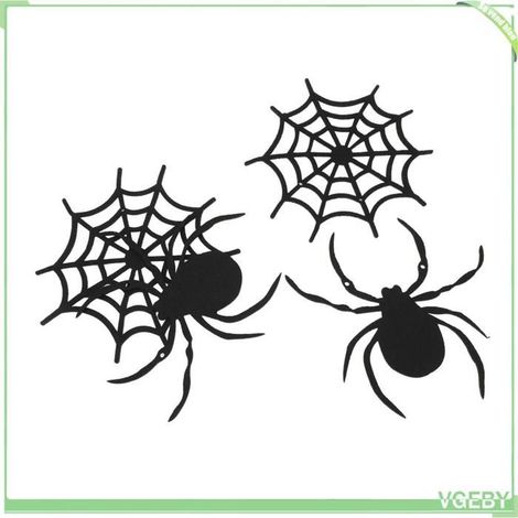 Guirlande d'araignées - FAFEICY - Lot de 2 - Feutre épais - Noir - Facile à installer (1/5)