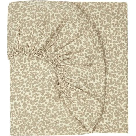 Nobodinoz WABI SABI Spannbettlaken, Spannbettuch, Kinderbettlaken, 70 x 140 cm, Farbe: Lichtgroen Yumiko
