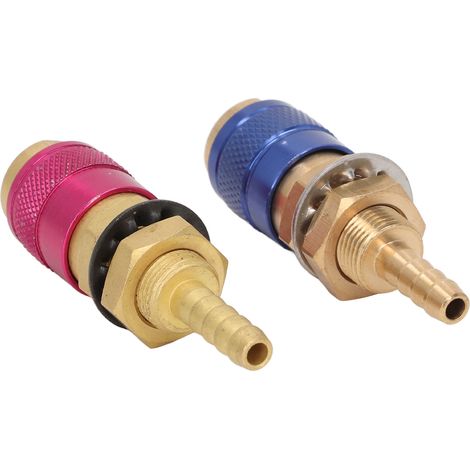 Adaptateur de gaz refroidi à l'eau, connecteur rapide portable en laiton avec fiche pour torche de soudage PTA DB MIG TIG M6 (6 mm) (1/5)