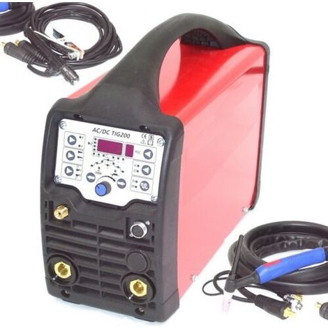 WIG SCHWEIßGERÄT AC/DC 200 INVERTER 13740 ALU DIGITAL Schweissinverter (1/5)