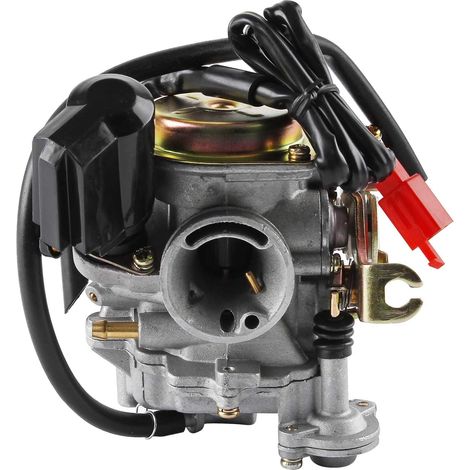 18 mm Scooter Carburettor + Intake Manifold for Rex RS 400/RS 450/RS 460/GY6 50cc/GY6 60cc Including E-Choke (1/5)