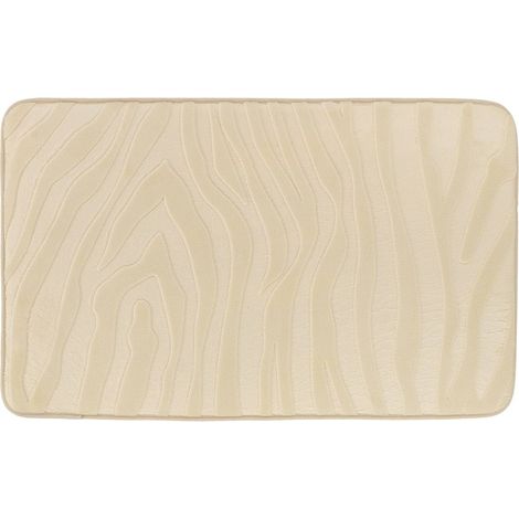 Tappetino in microfibra con memoria di forma, effetto zebra, 45x75 cm - naturale - Tendance (1/3)