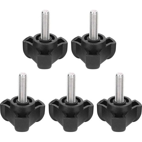 5Pcs Vis de Serrage Triangulaire M6 20mm Poignée de Serrage Manuelle Quincaillerie Industrielle (1/5)