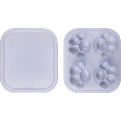 Moule À Glace - Forme Pattes De Chat - Silicone Alimentaire - 4 Compartiments - 16,5 x 15 cm - Lot De 1 (1/5)